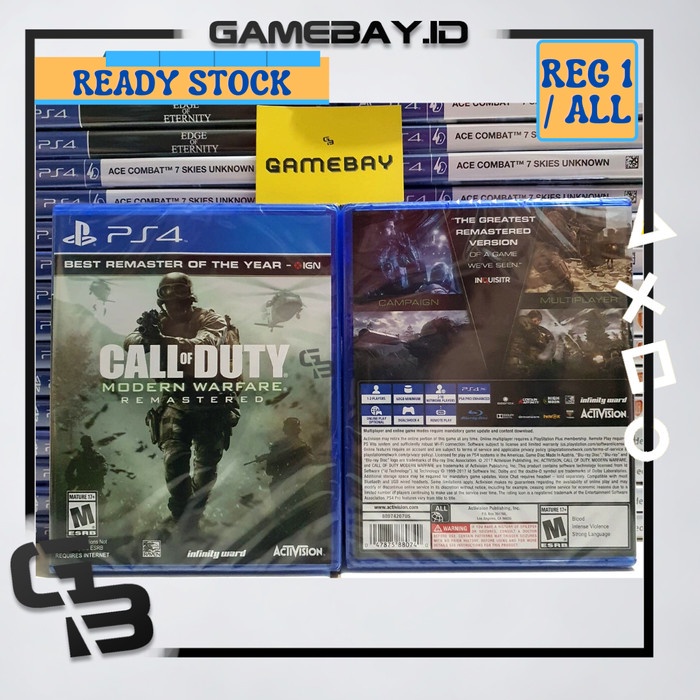 Jual PS4 Call Of Duty Modern Warfare Remastered COD MW Shopee