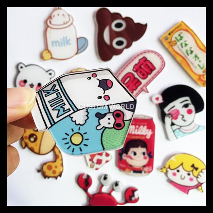 Jual bayar di tempat CUSTOM PIN AKRILIK / PIN BADGE / BROS ukuran 3cm ...