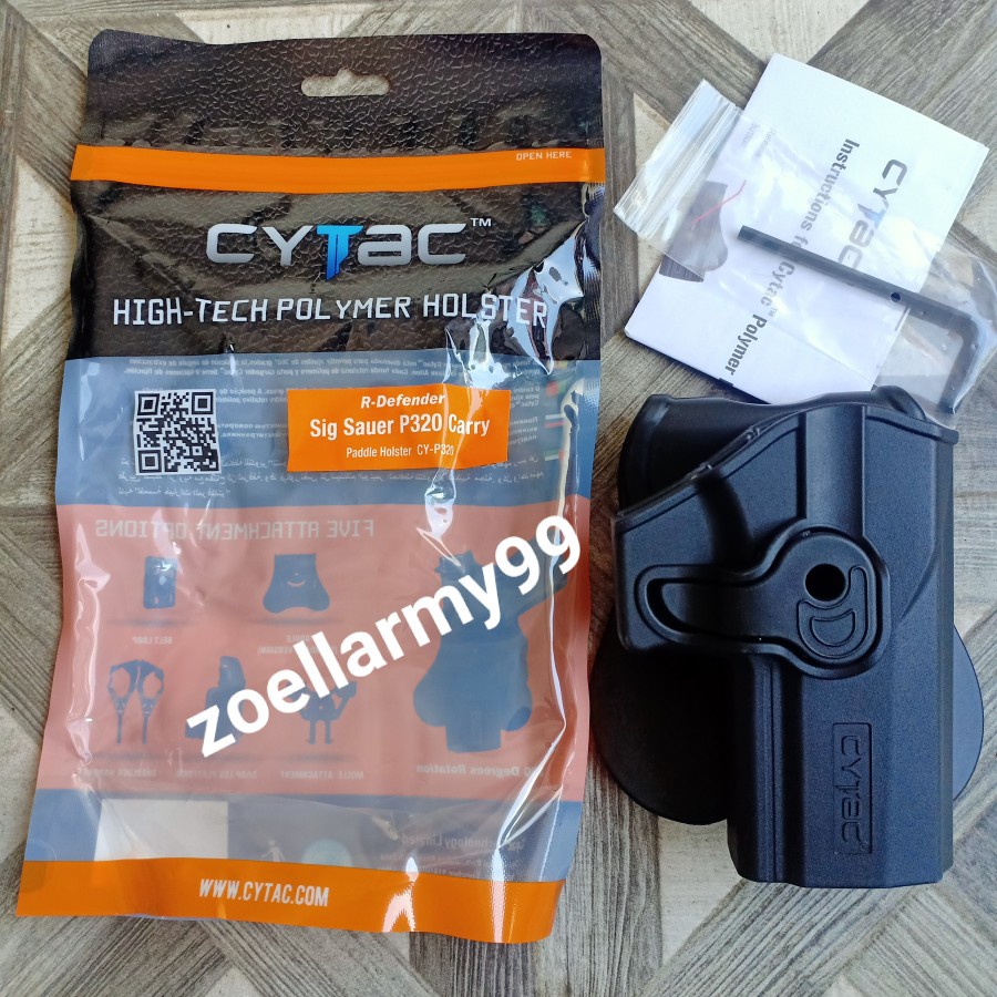 Jual Holster Cytac Tipe SIG-SAUER P-320 Plastic - Hitam | Shopee Indonesia