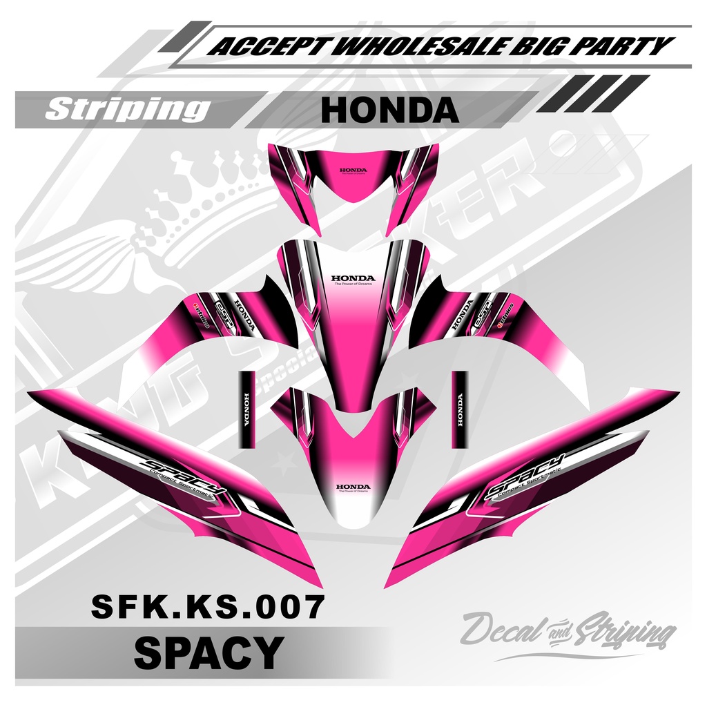 Jual Sticker Striping Decal Full Body Honda Spacy Sticker Striping Variasi Motor Honda Spacy