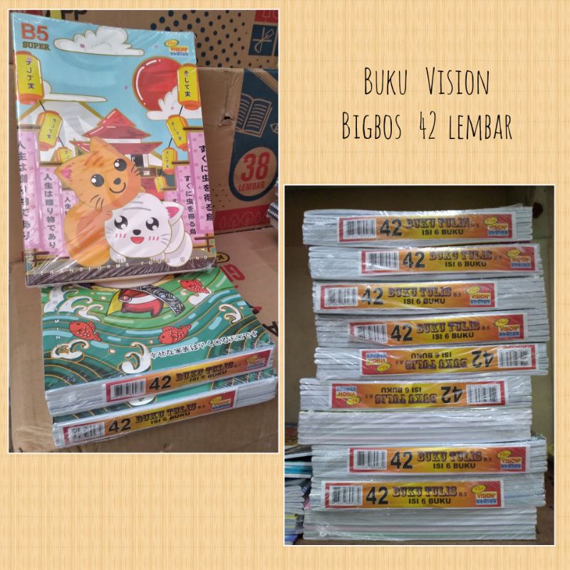 Jual Buku Vision Bigbos 42 lembar (gambar hanya contoh) | Shopee Indonesia