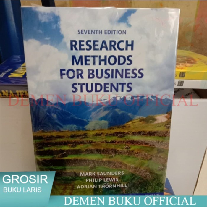 Jual Research Methods For Business student methods 7th edition Saunders ...