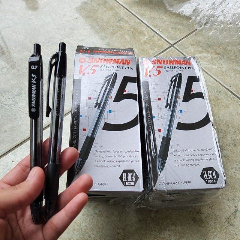 Jual Pen, Pulpen, Ballpoint Snowman V5 | Shopee Indonesia