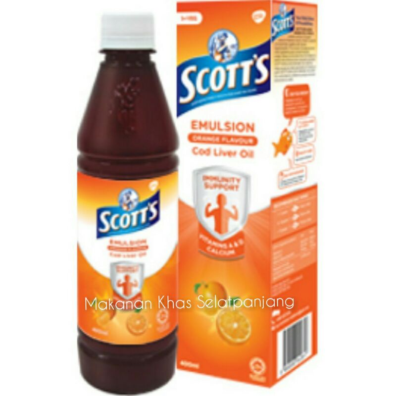 Jual Scott's Emulsion Orange & Scott's Original 400ml | Shopee Indonesia