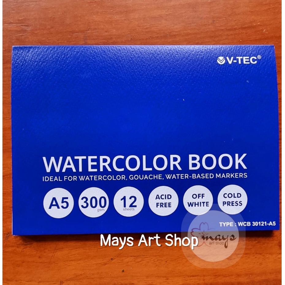 Jual V-tec Watercolor Book A5 300gsm / Sketch Cat Air / Watercolour ...