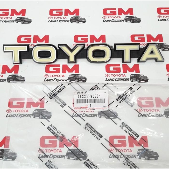 Jual emblem toyota grille depan hardtop fj40 bj40 ori orisinil 75321 ...