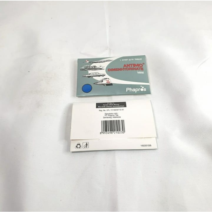 Jual Antimo Dewasa 1 strip isi 10 Tablet - Obat Anti Mabok | Shopee