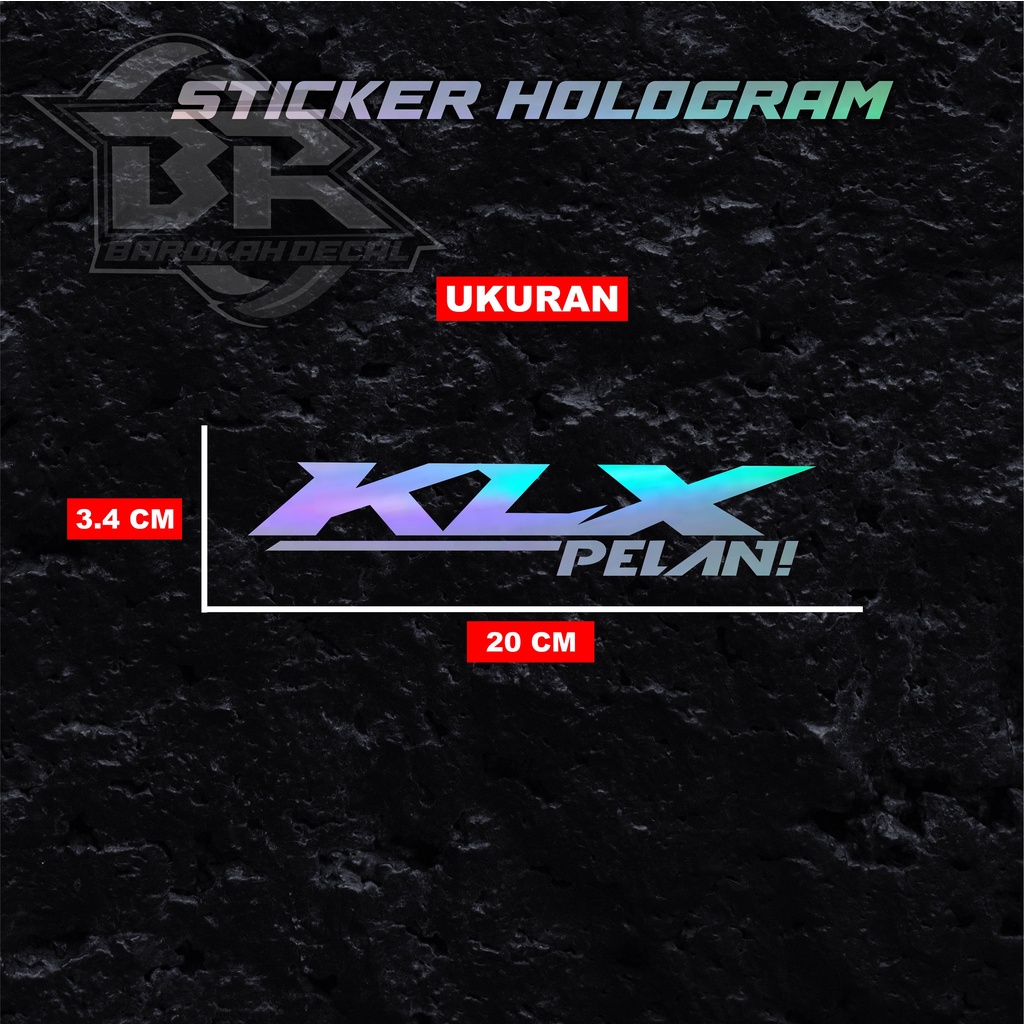 Jual Sticker Cutting Pelan Stiker Motor Pelan Hologram Harga Satuan 1