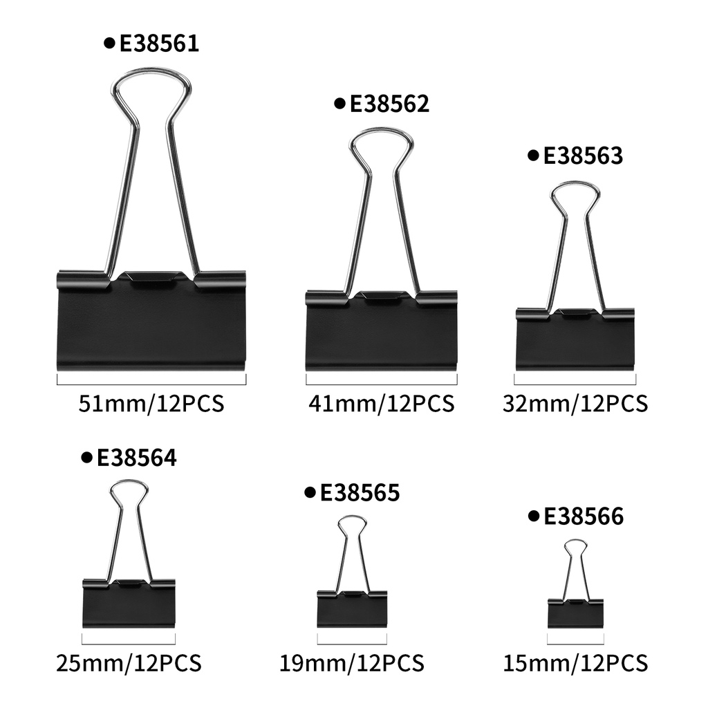Deli Binder Clip 15Mm bebas karat dilapisi oleh eletroforesis (105) E38566 (3)