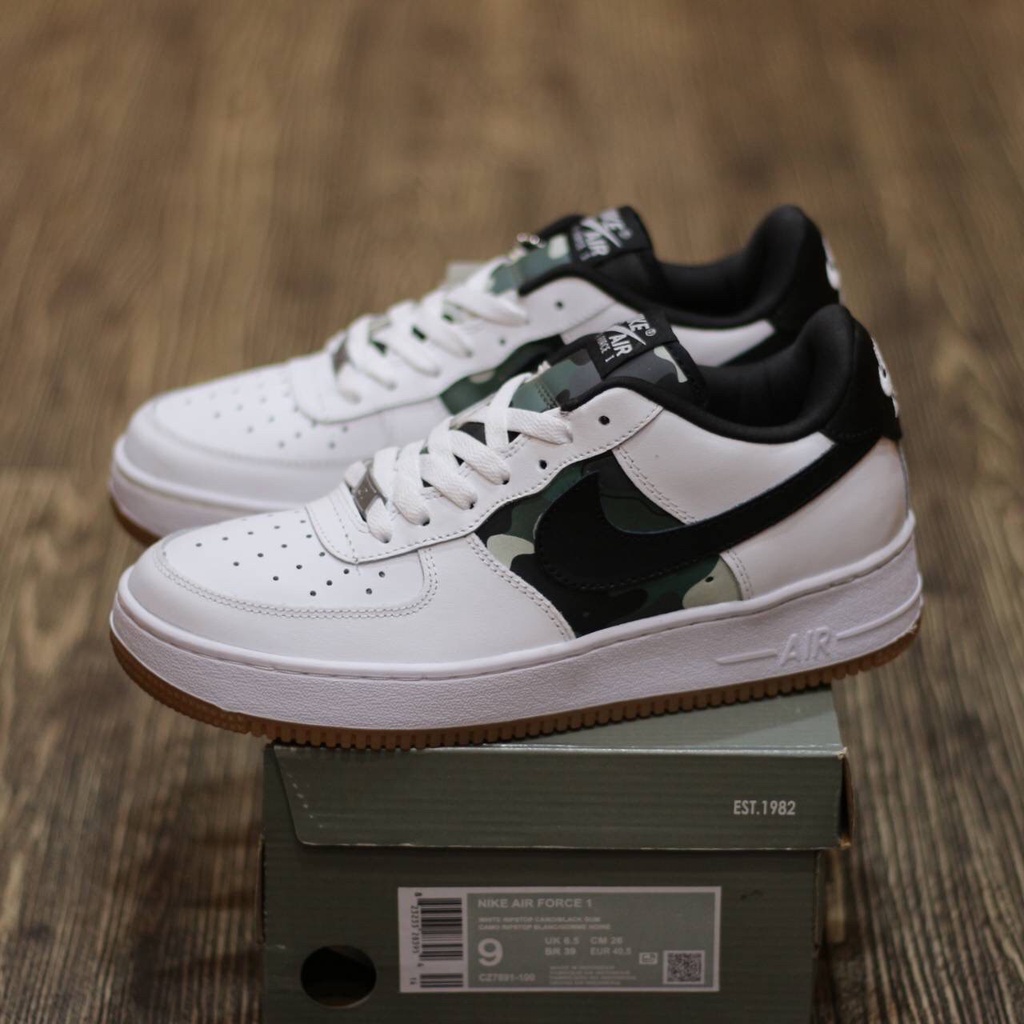 Jual Nike Air Force 1 White Ripstop Camo Gumsole Premium BNIB Made In ...