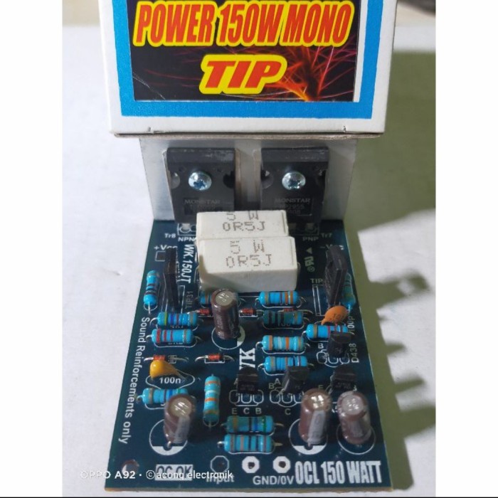 Jual Kit Power Ampli Amplifier 150 Watt 150Watt 150W Mono TIP3055 2955