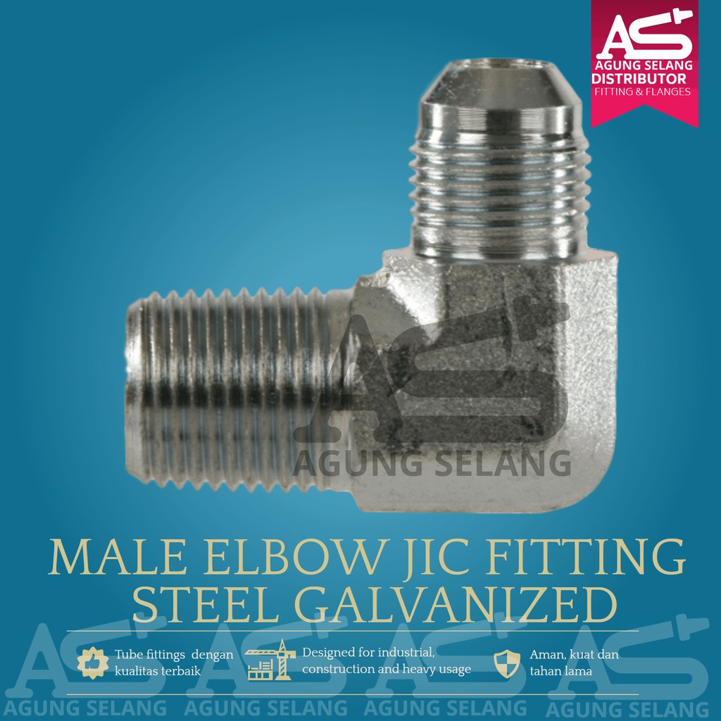 Jual Double Nepel Elbow Mb X Mj Galvanis Steel Nipple Npt