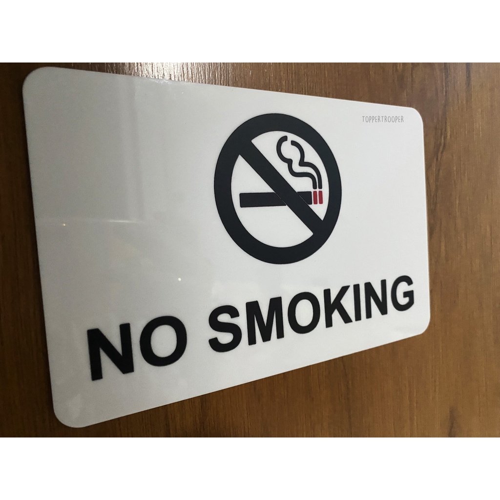 Jual Sign Akrilik Dilarang Merokok No Smoking Signage No Smoking