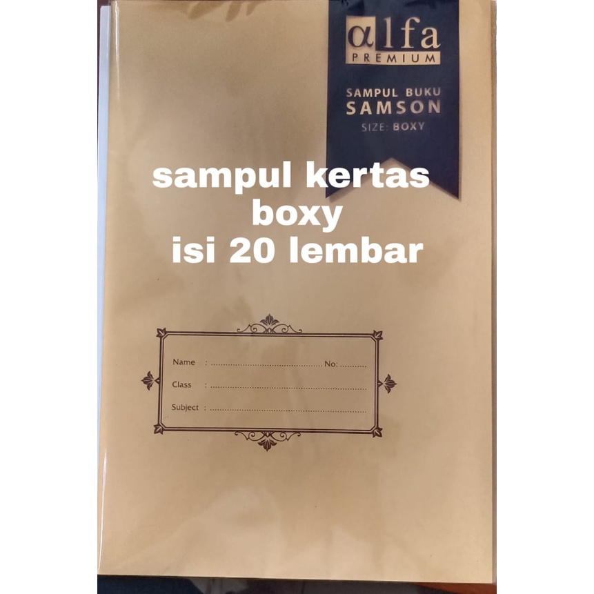 Jual 20 Lembar1 Packsampul Coklat Ukuran Boxy Sampul Coklat Buku Tulis Ukuran Boxy Shopee 3876