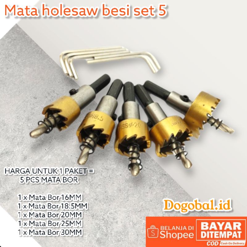 Hole saw deals besi set