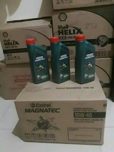 Jual Castrol Magnatec 10W-40 1dus Isi 24 Botol Kemasan 1liter | Shopee ...