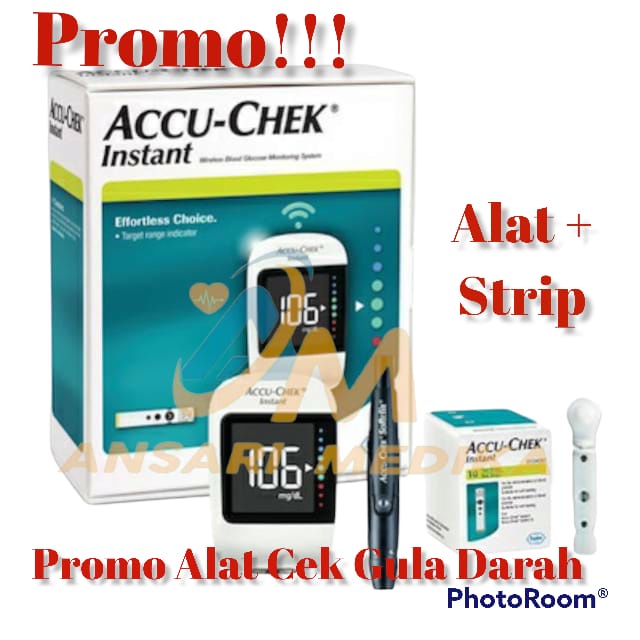 Jual Accu Chek Instan Alat Test Gula Darah Bonus 25 Strip Shopee