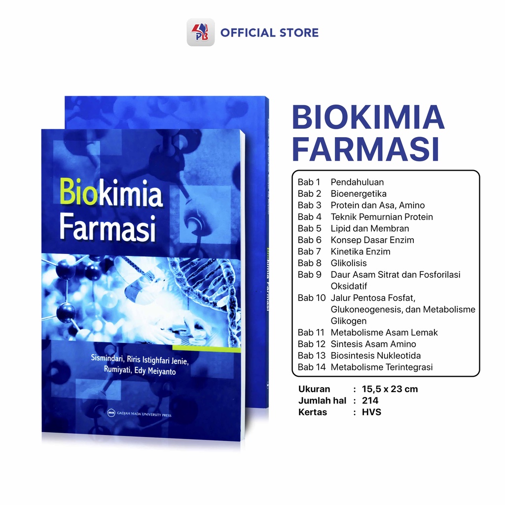 Jual Buku Biokimia Farmasi / UGM Press / Buku Kesehatan Dan Kedokteran ...