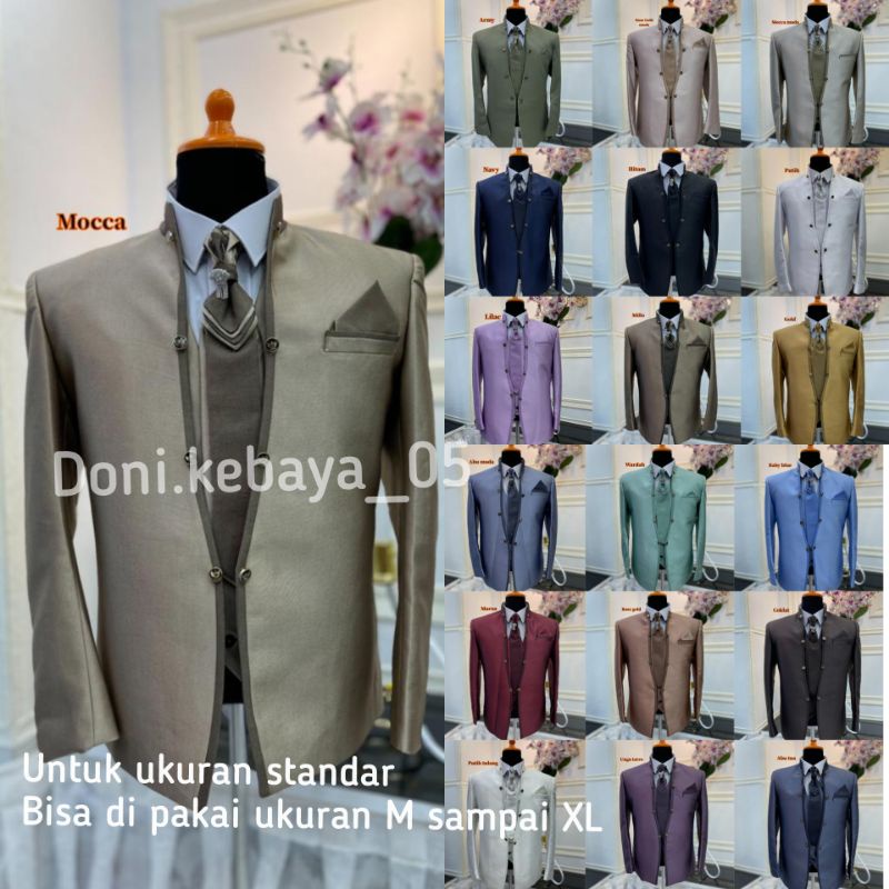 Jual SATU SET LENGKAP JAS PENGANTIN ARTIS PREMIUM/JAS PERNIKAHAN RESMI ...