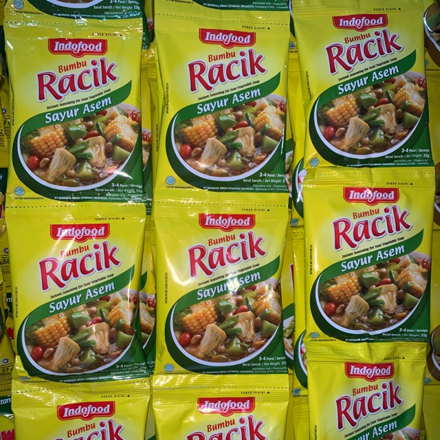 Jual Bumbu Racik Indofood Sayur Asem 1 Renceng Isi 10 Sachet Shopee