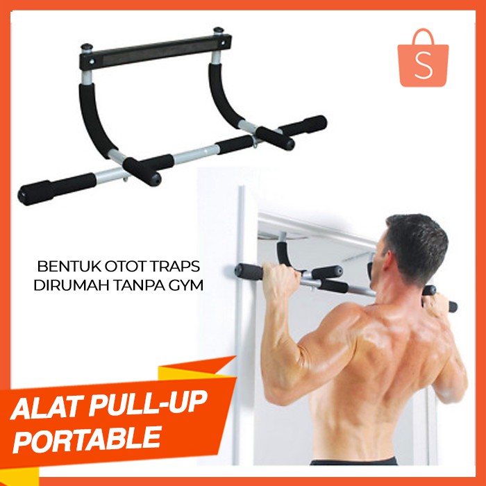 Pull Up Bar Door Chinning Alat Pull Up Pintu Sixpack Fitness