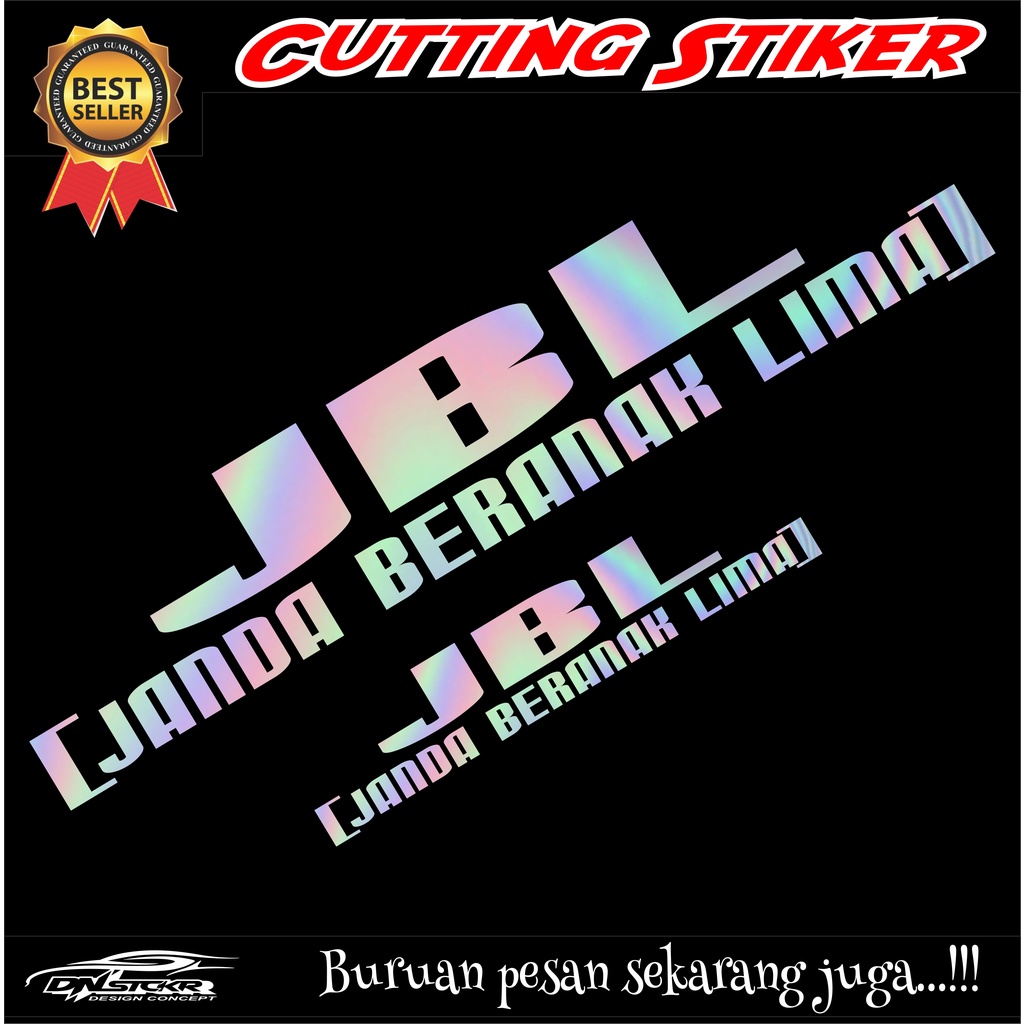 Jual Stiker Hologram/ Janda / Cutting sticker/ stiker kata kata/Kata ...