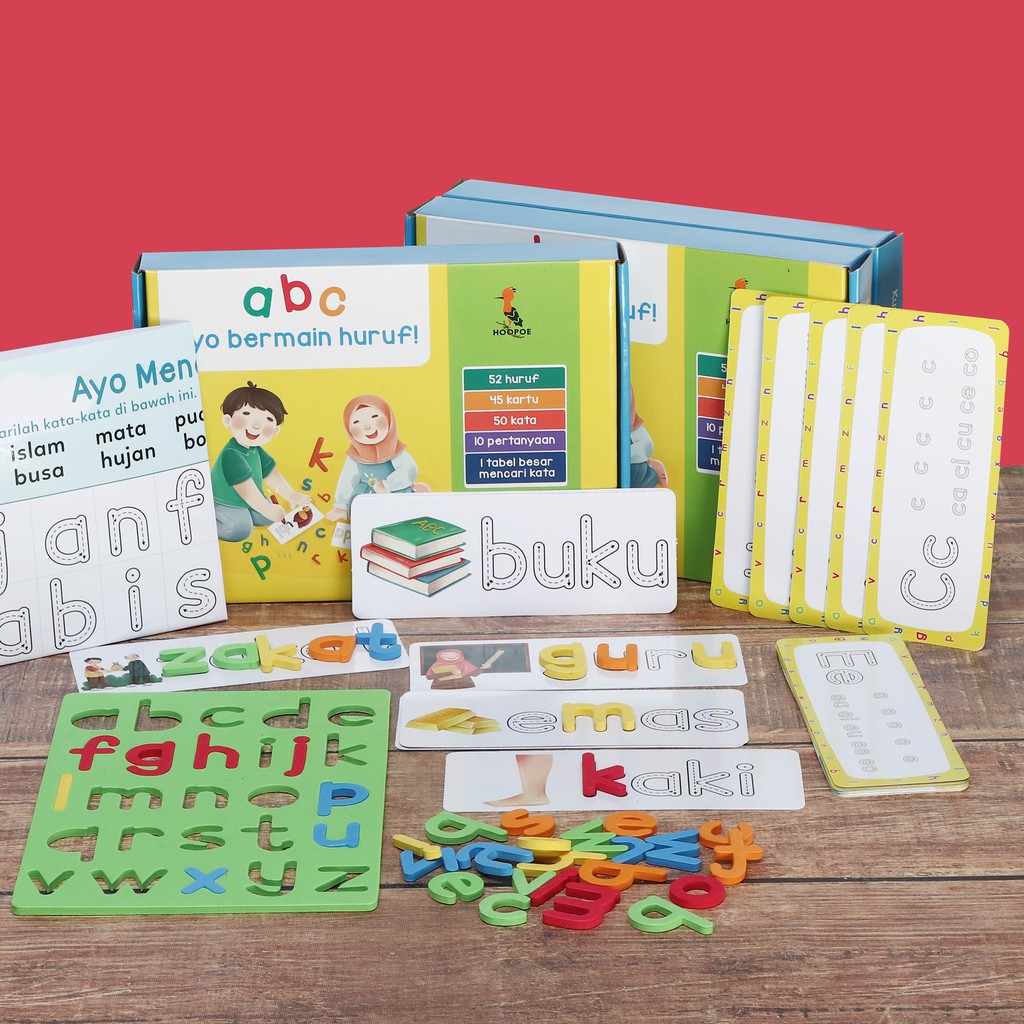 Jual Mainan Edukasi ABC Ayo Bermain Huruf Paket Box Free Spidol Cocok ...