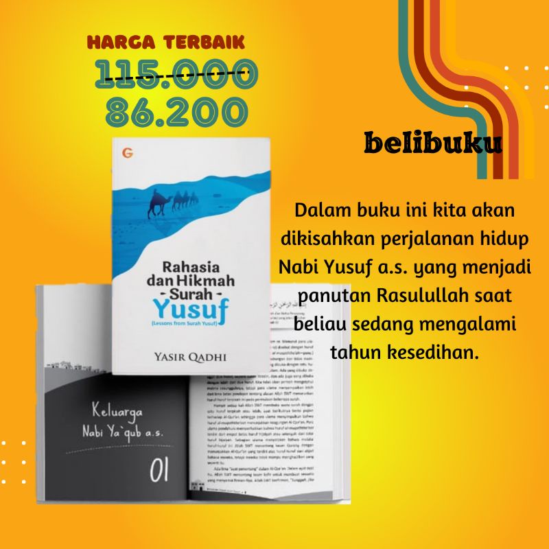 Jual Rahasia Dan Hikmah Surah Yusuf Gip Syekh Yasir Qadhi Biografi Nabi Yusuf Tadabbur Quran 0209