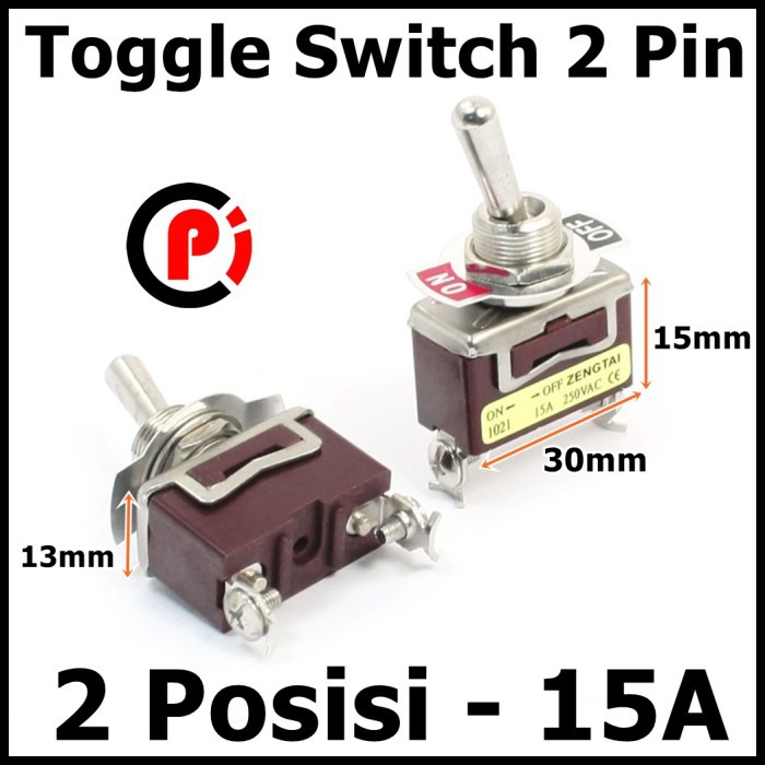 Jual Toggle Switch Besar 2 Pin 2 Posisi ON OFF Saklar | Shopee Indonesia