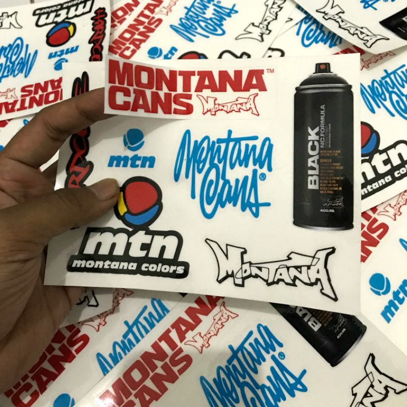 Jual Sticker Pack Montana Cans / Sticker Graffiti Shopee Indonesia