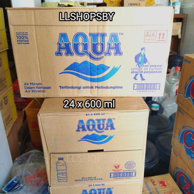Jual Aqua Botol 15 Liter X 12 1 Dus Karton Aqua Botol 600ml X 24 Shopee Indonesia 6413