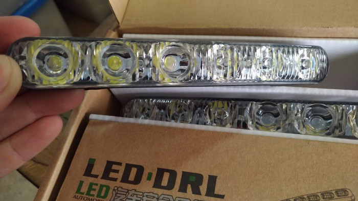 Jual Lampu LED DRL 2 Warna Daytime Running Light Bahan Kaca Beling ...