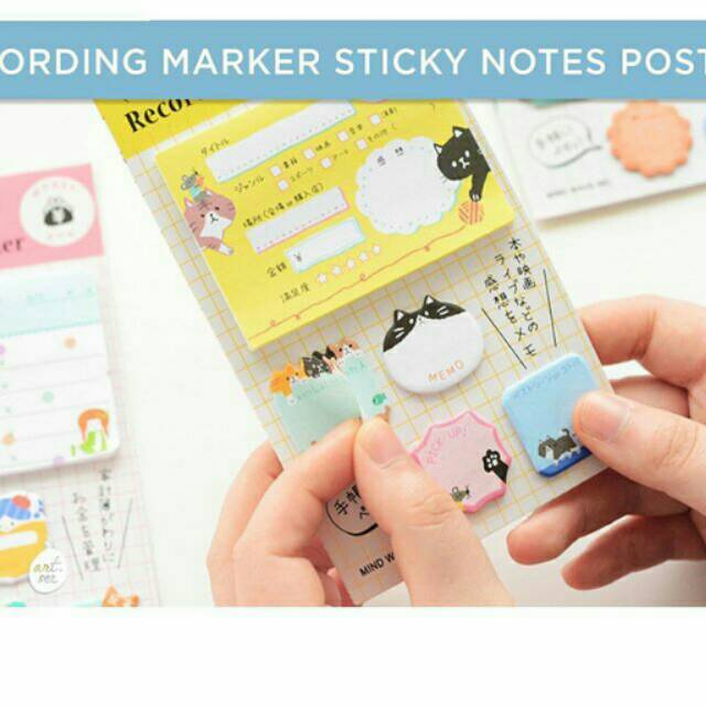 Jual Recording Marker Sticky Notes Post Its | Shopee Indonesia