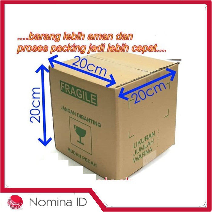 Jual C166 Kardus Lambang Fragile untuk Packing - Dos / Box Ukuran ...