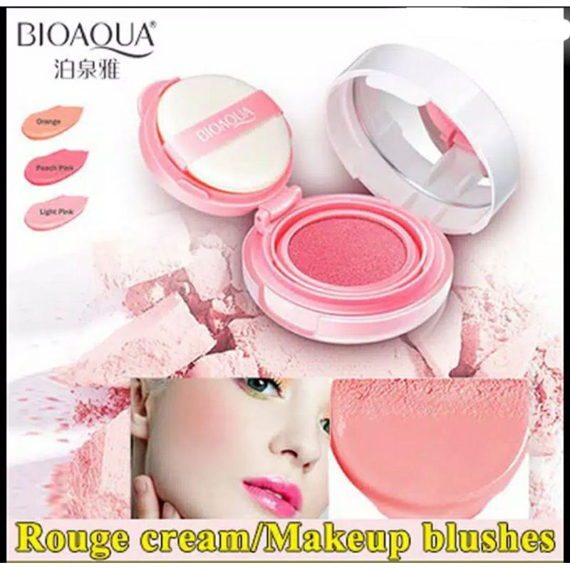 Jual BIOAQUA BLUSH ON CUSHION SMOOTH MUSCLE FLAWLESS/ PERONA WAJAH ...