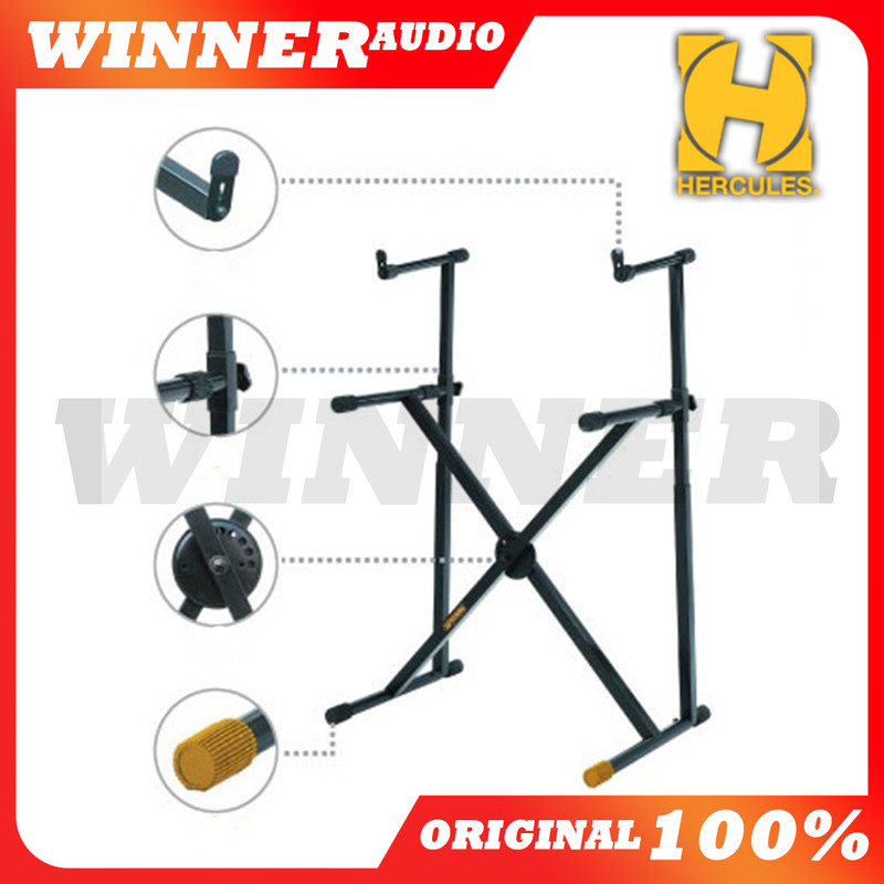 Jual STAND KEYBOARD HERCULES KS210B DOUBLE TIER X ORIGINAL Shopee