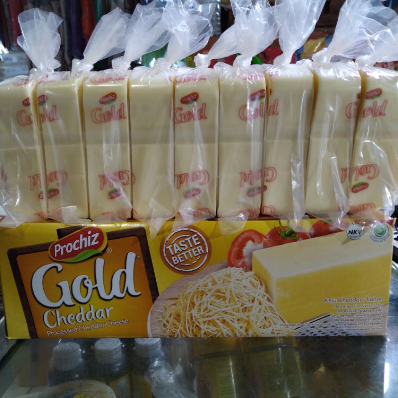 Jual Keju Prochiz Gold Cheddar [Repack] | Shopee Indonesia