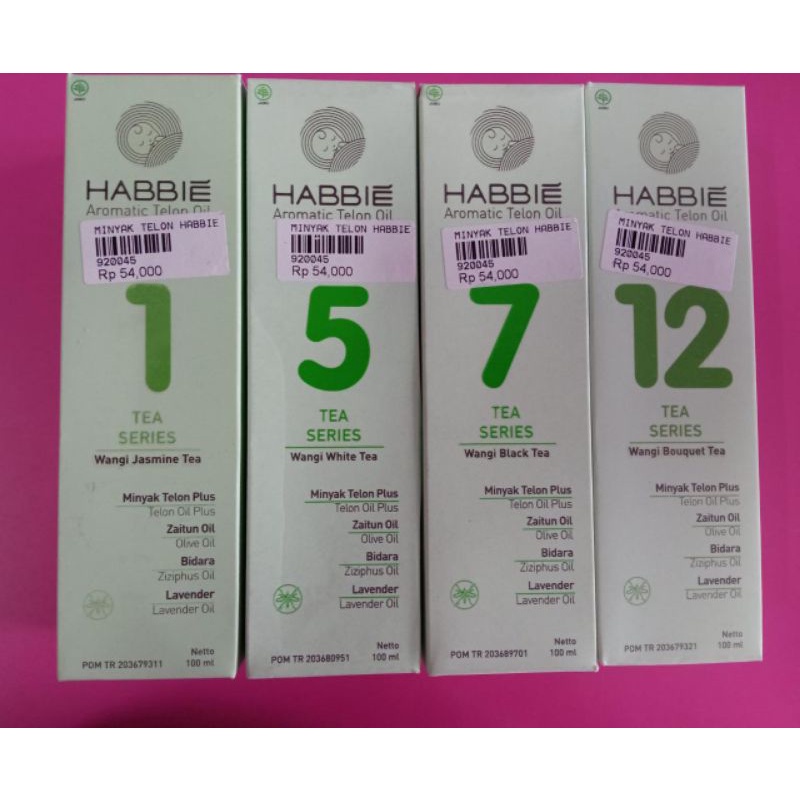 Jual HABBIE AROMATIC TELON OIL TEA SERIES | Shopee Indonesia