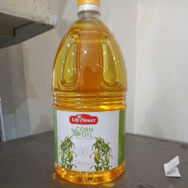 Jual LILY FLOWER CORN OIL 2 LITER MINYAK JAGUNG DALAM BOTOL PLASTIK