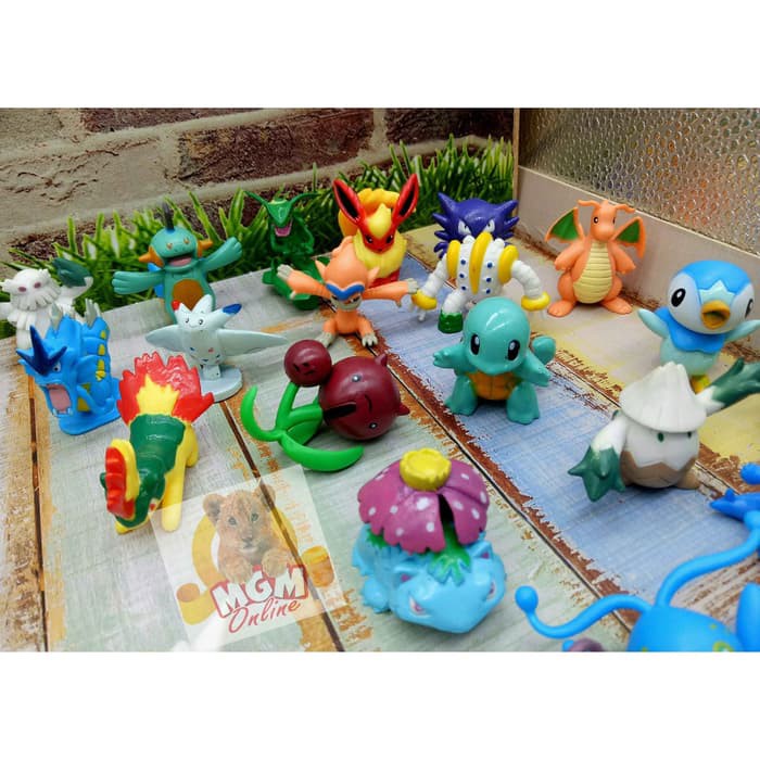 Jual PVC Pokemon Figures Pokemon karakter boneka pokemon miniature ...