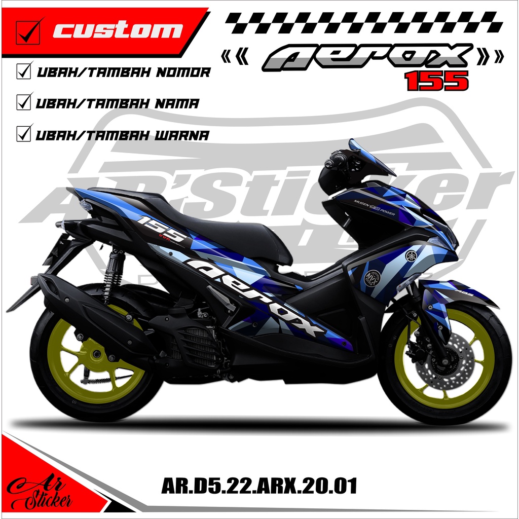Jual Decal Sticker Full Body Yamaha Aerox 155 Stiker Dekal Motor Aerox ...