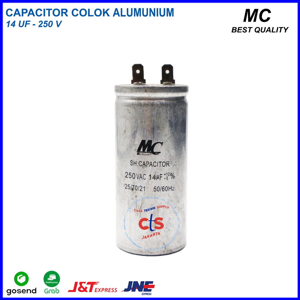 Jual Kapasitor Capacitor Ac Uf V Aluminium Spare Part Ac