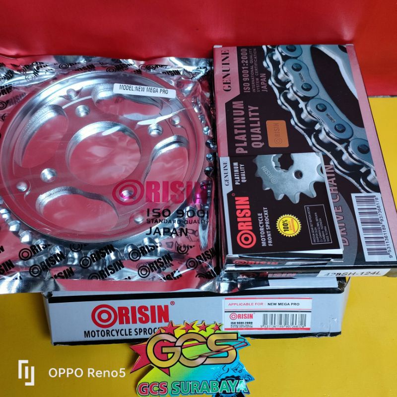 Jual GEAR SET,GER SET, RANTAI GIR PAKET FULL SET NEW MEGA PRO,VERZA,CB