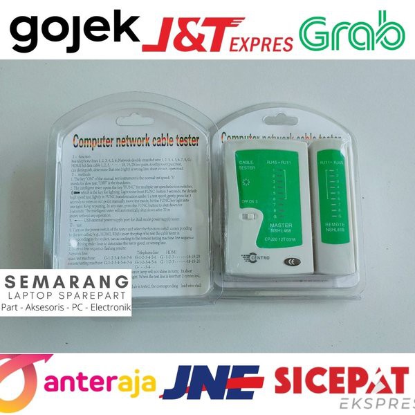 Jual LAN TESTER Alat Cek Kabel Internet Rj45 Rj11 Pendeteksi Aliran ...