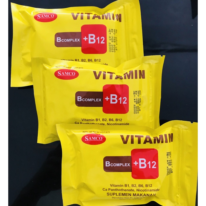 Jual VITAMIN B COMPLEX SAMCO ZAK Vitamin B Complex + B12 Isi 100 Kaplet ...