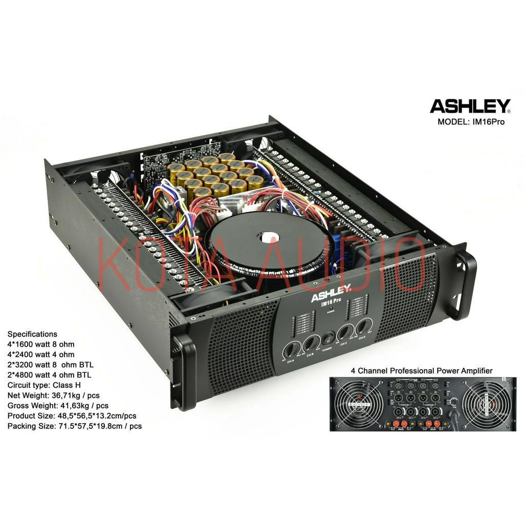 Jual Power Amplifier Ashley Im Pro Im Pro Im Pro Ch Garansi Shopee Indonesia