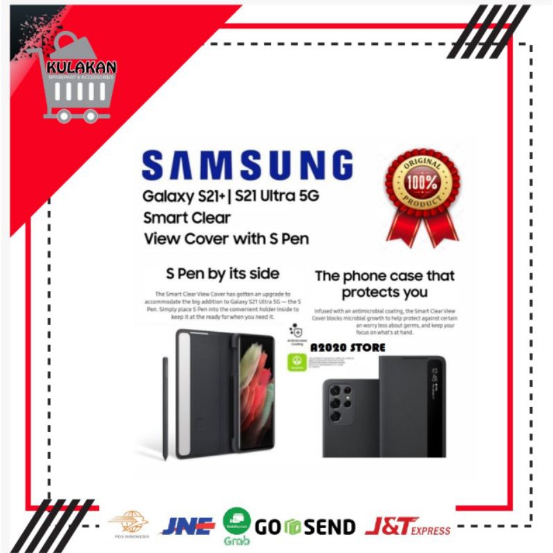 Original Samsung S21 Ultra Smart Clear View With S Pen