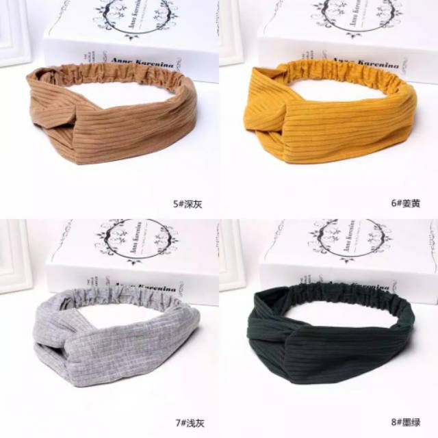 Jual BANDA RAMBUT ALA KOREA / BANDANA WANITA / AKSESORIS RAMBUT / BENDO ...