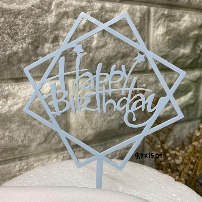 Jual BIRTHDAY TOPER ANEKA MODEL TOPPER HAPPY BIRTHDAY AESTHETIC MODEL ...