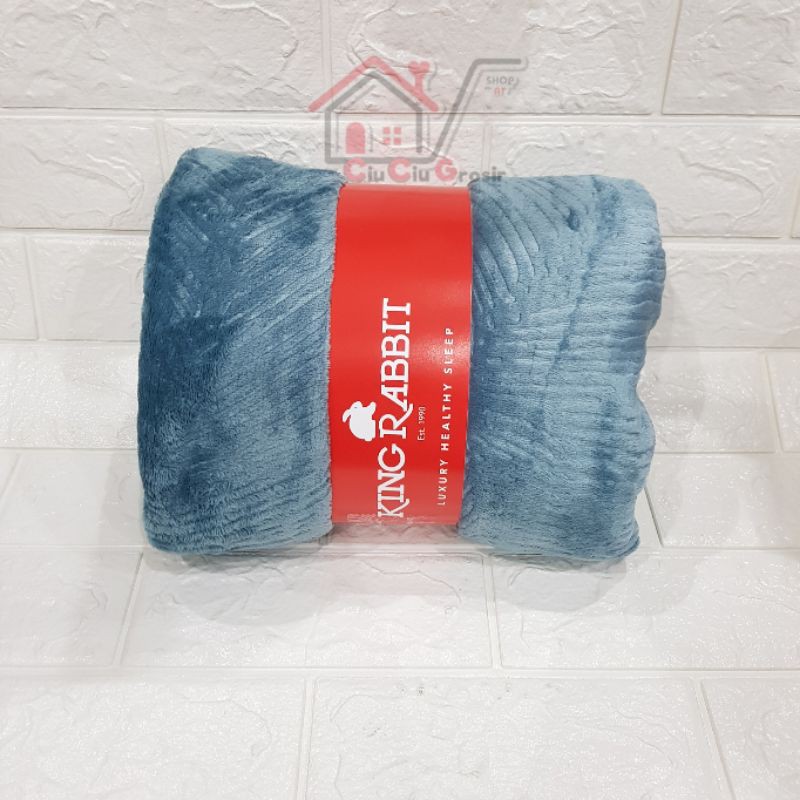 Jual King Rabbit Thermal Blanket Fleece Uk 150×200 Selimut Bulu Bedcover  Kingrabbit | Shopee Indonesia